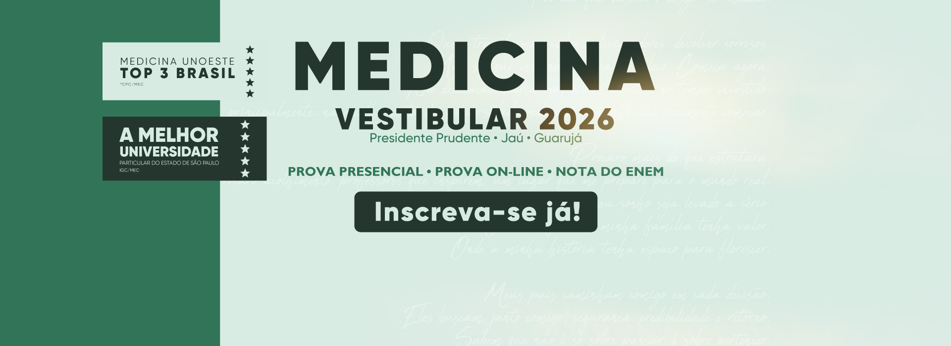 Vestibular 2026.1 - Vestibular Medicina