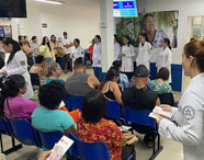 Acadêmicos de Medicina da Unoeste Guarujá realizam atendimento à comunidade na USAFA.